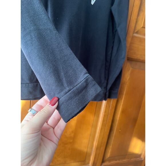 Madewell Women's Bien Fait Crewneck Long Sleeve Sweatshirt Black Size S - Picture 5 of 10